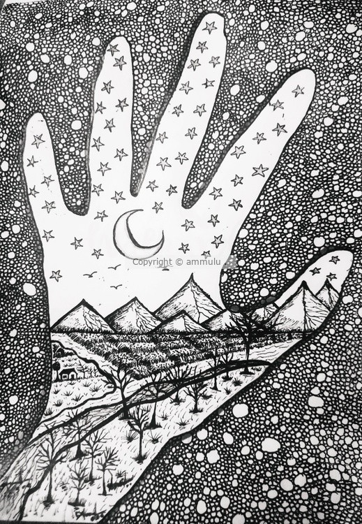 Illusion sketch art.. 