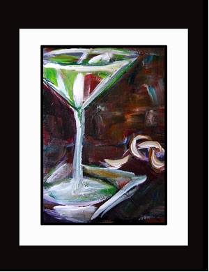appletini with a knot