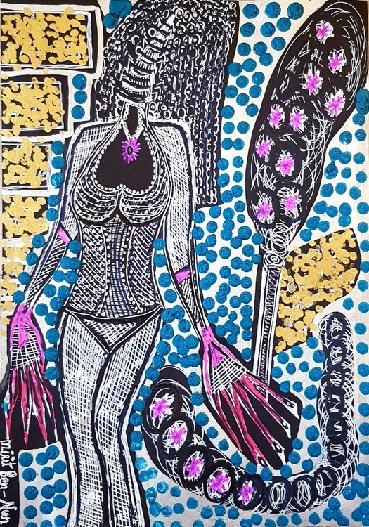 woman alone israel painting mirit ben nun modern art 