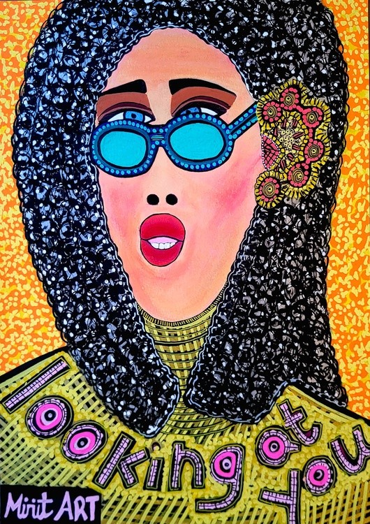 Israeli artist acrylic paintings Mirit Ben-Nun