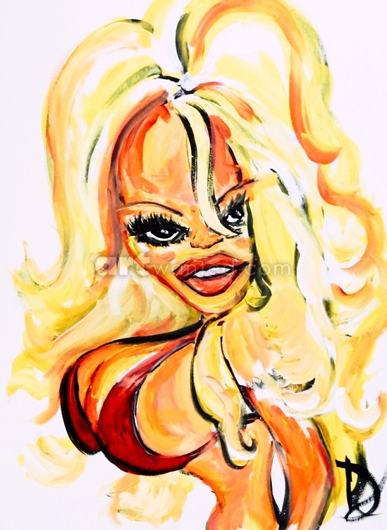 Pamela Anderson Caricature
