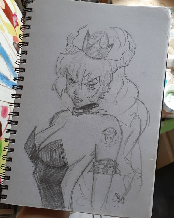 Old Bowsette sketch