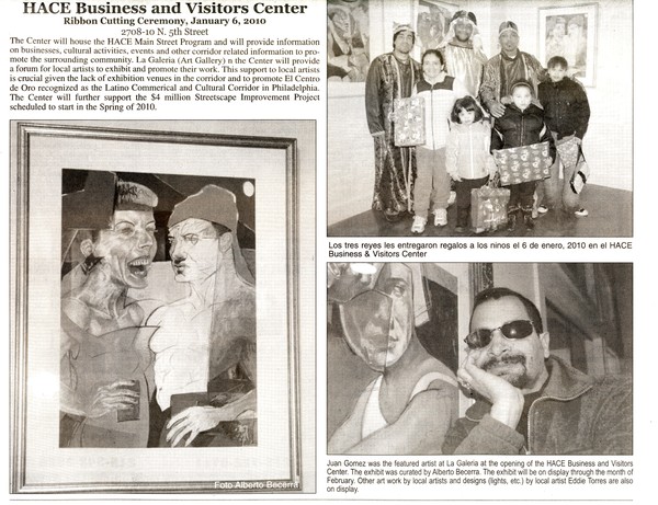 Article recent exhibition Phila, photo Luz Salas