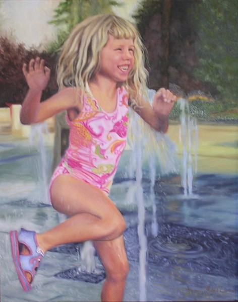Fountain of Joy, 16x20 oil on linen