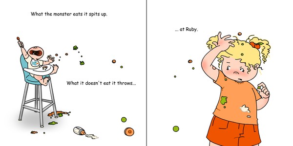 Ruby's Little Monster- Dinner