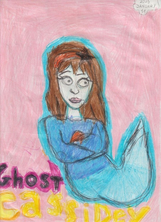 drawing cassidey the ghost ghost girl