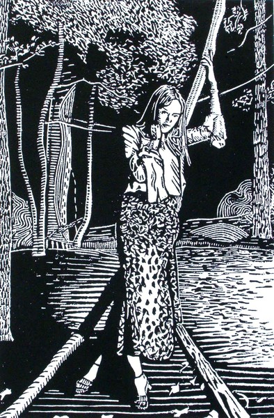 Untitled- Block print