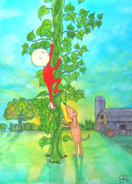 Red PJ's and the Beanstalk (Enhanced)