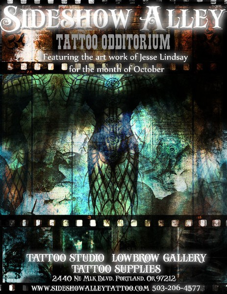 Side Show Alley flyer by Jesse Lindsay 2012