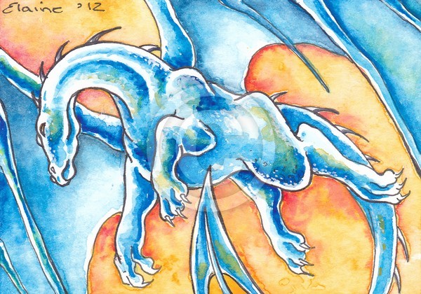 Dragon in flight