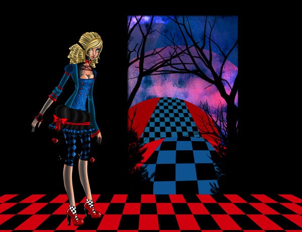 Alice in Checkerboard World