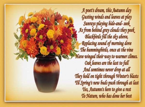 Happy Autumn...