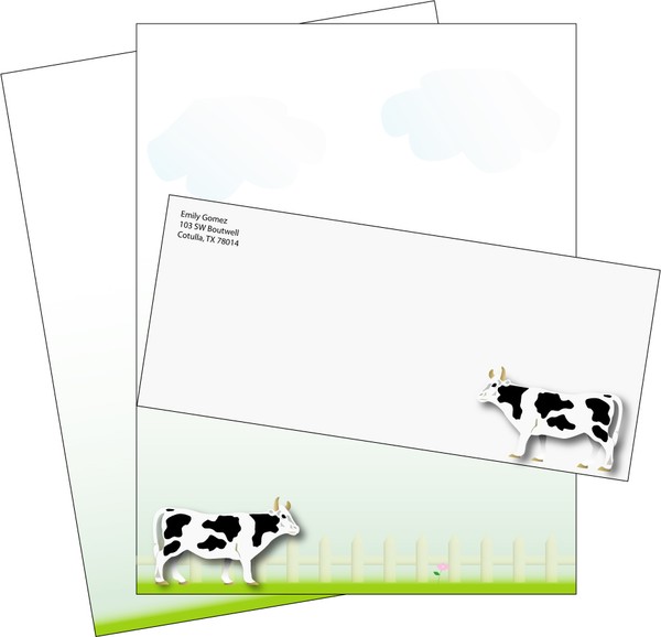 Cow Stationery