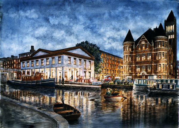 Syracuse, NY: The Weigh Locks ca.1910