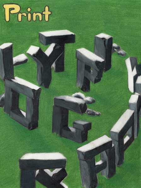Print cover - Typography project
