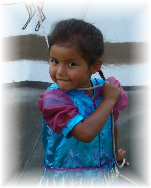 Little Sister at the Tipi 