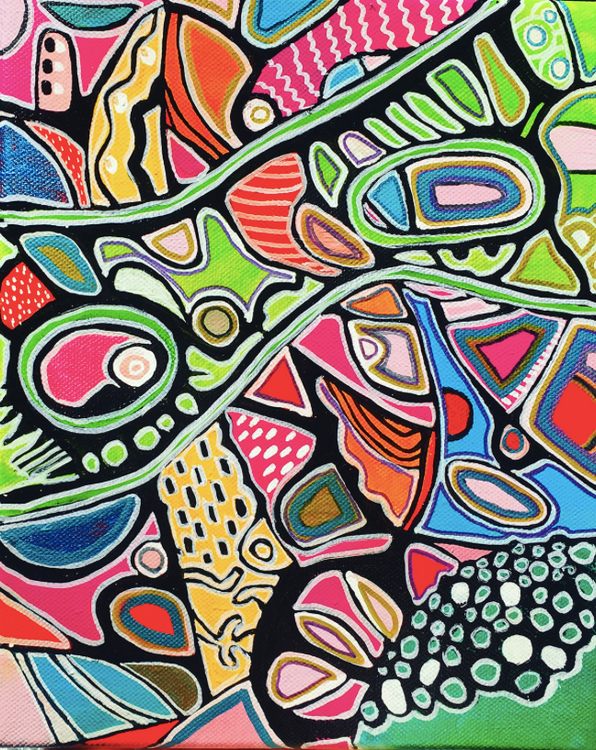 Colorful abstract art by Veera Zukova