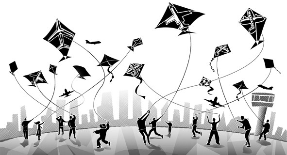 kite flying