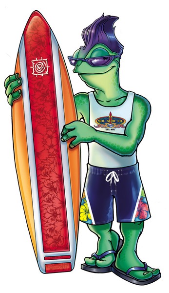Del Sol Chameleon Mascot