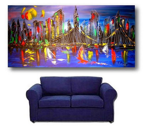 Manhattan  ART abstract Painting  48