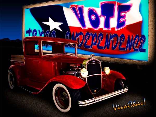 32 Ford Pickup Vote Texas Independence