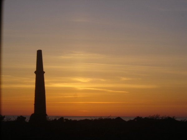 Sunset stack at Cape Cornwall