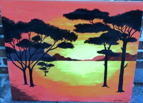 Sunset in the savannah