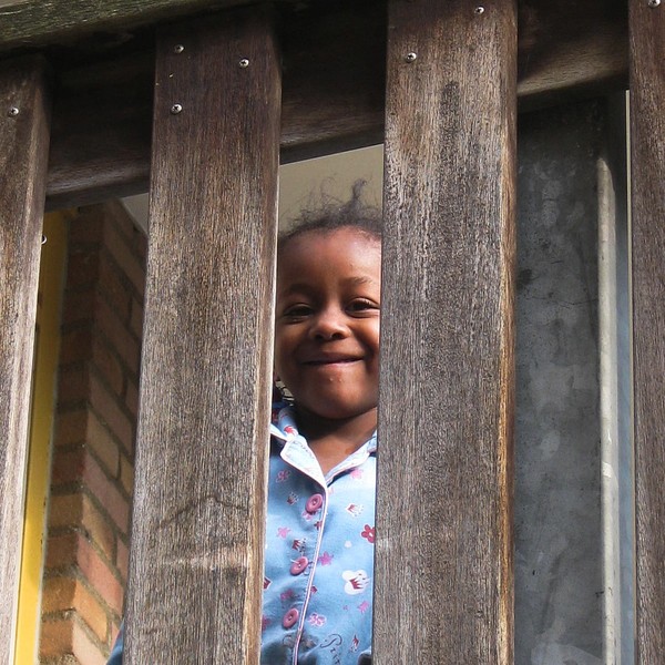 Little Girl on Balcony