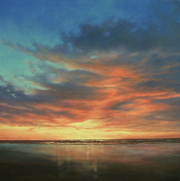 Late evening on the beach.