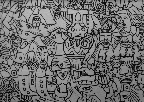 Fragment #12- ( A4 size format) - out of an oil p