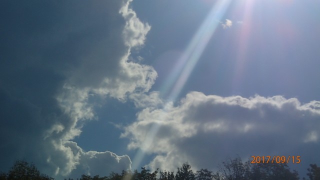 From the sky