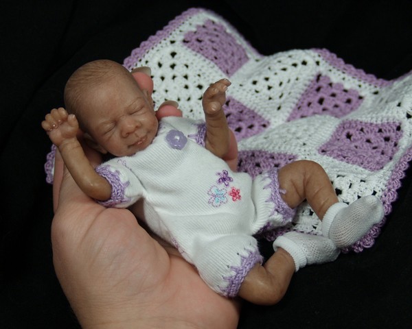 Ethnic mini baby-Hand sculpted NO MOLDS!