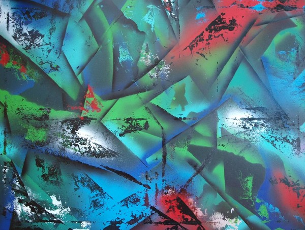 Abstrakt sprayart 16