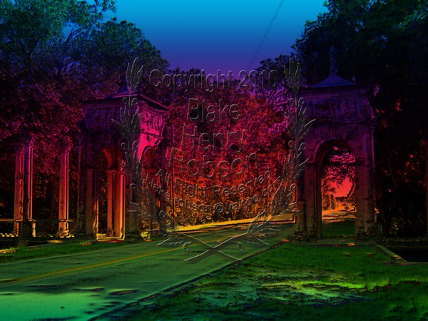 Tropical Ruins, Corinthian Columns, Holly Hill, Fl
