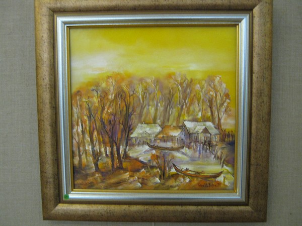 'DELTA IN AUTUMN'-OIL on CANVAS-dim;40/40cm