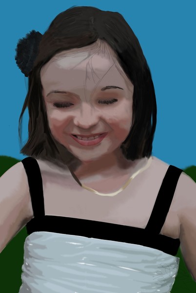 Abigail laughing
