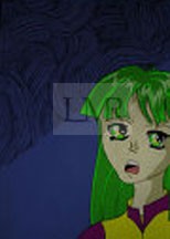 Green Haired School Girl