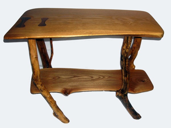 Golden Oak End Table
