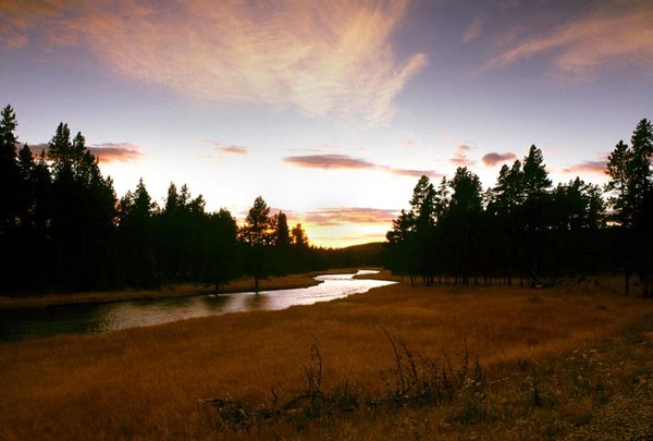 Sunset Over Little Firehole River