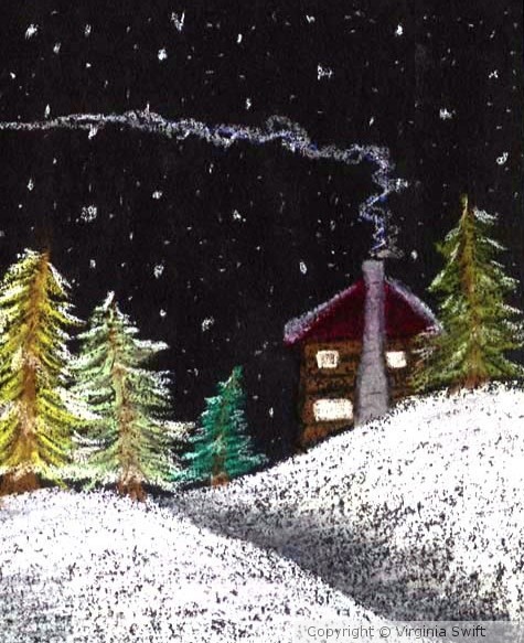 Winter Night Scene