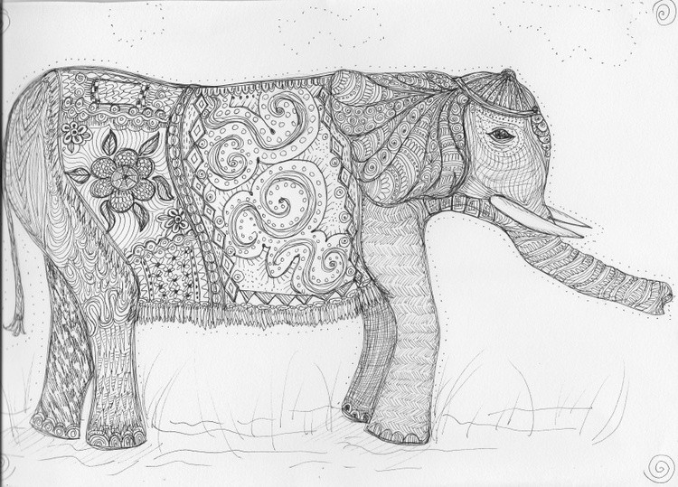 Festive elephant
