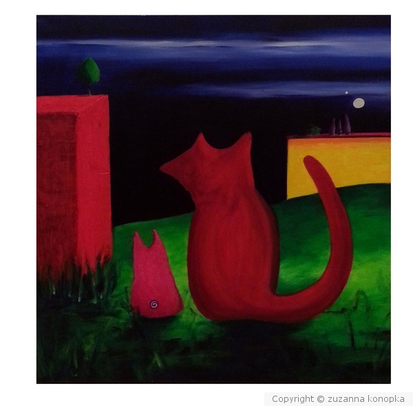 The bunny and red fox