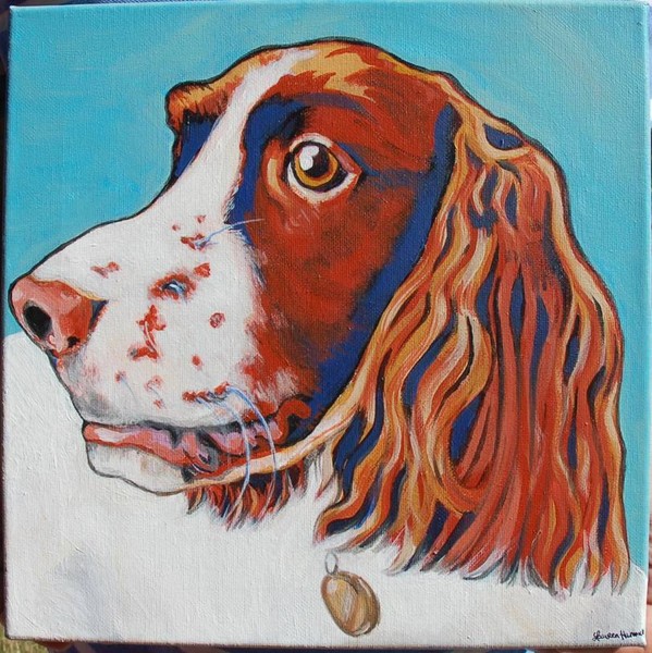 mack  english springer spaniel painting