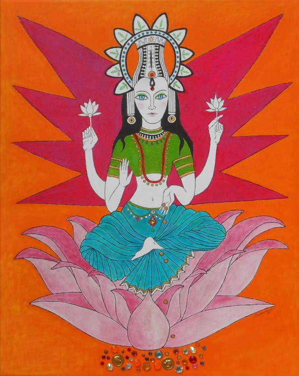 Lakshmi, Hindu Goddess of Wealth
