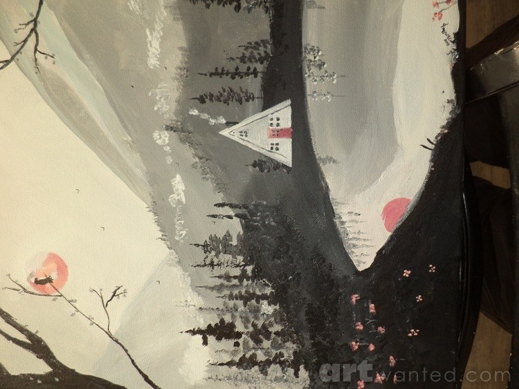 Misty Pond Painting  # 127