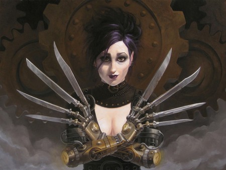 Switchblades, 11x14 inch print 