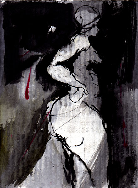 pen and ink woman