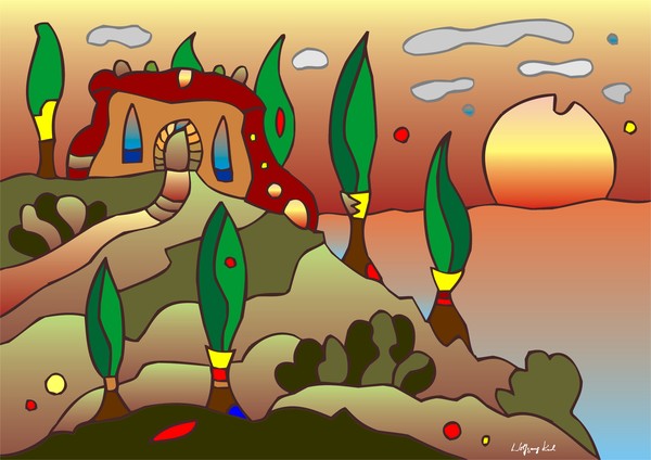 Sunset in Tuscany