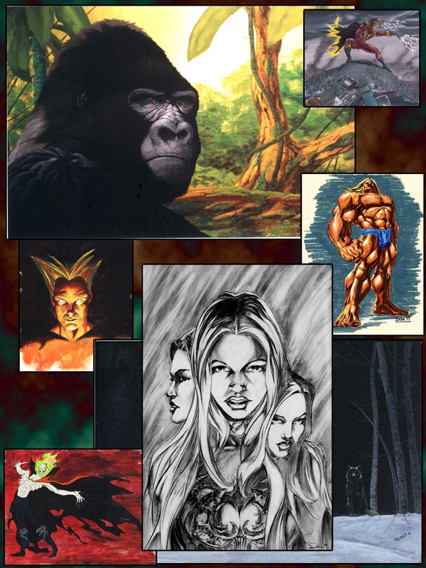 Oil Painting and charcoal