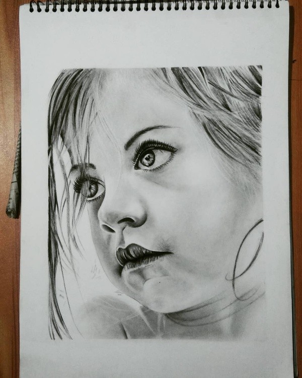 kid in charcoal